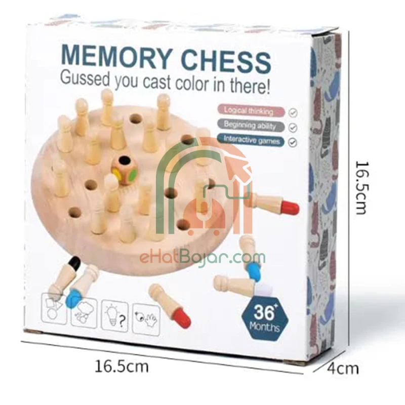 Wooden Memory Match Stick Chess Game